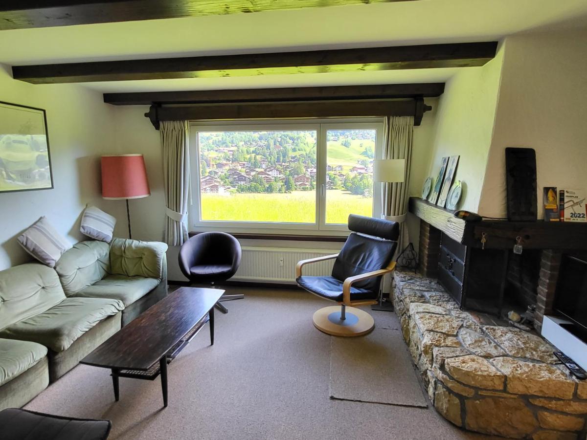 Appartement in Hus Signal met prachtig uitzicht op de bergen Klosters Buitenkant foto